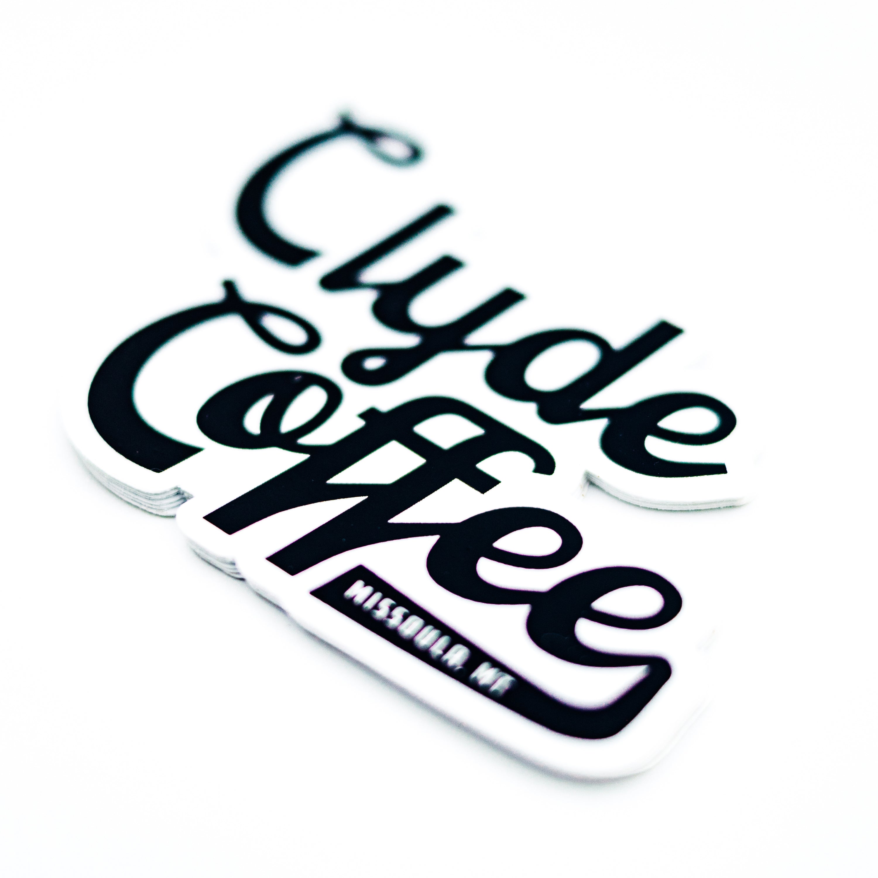 clyde coffee logo sticker