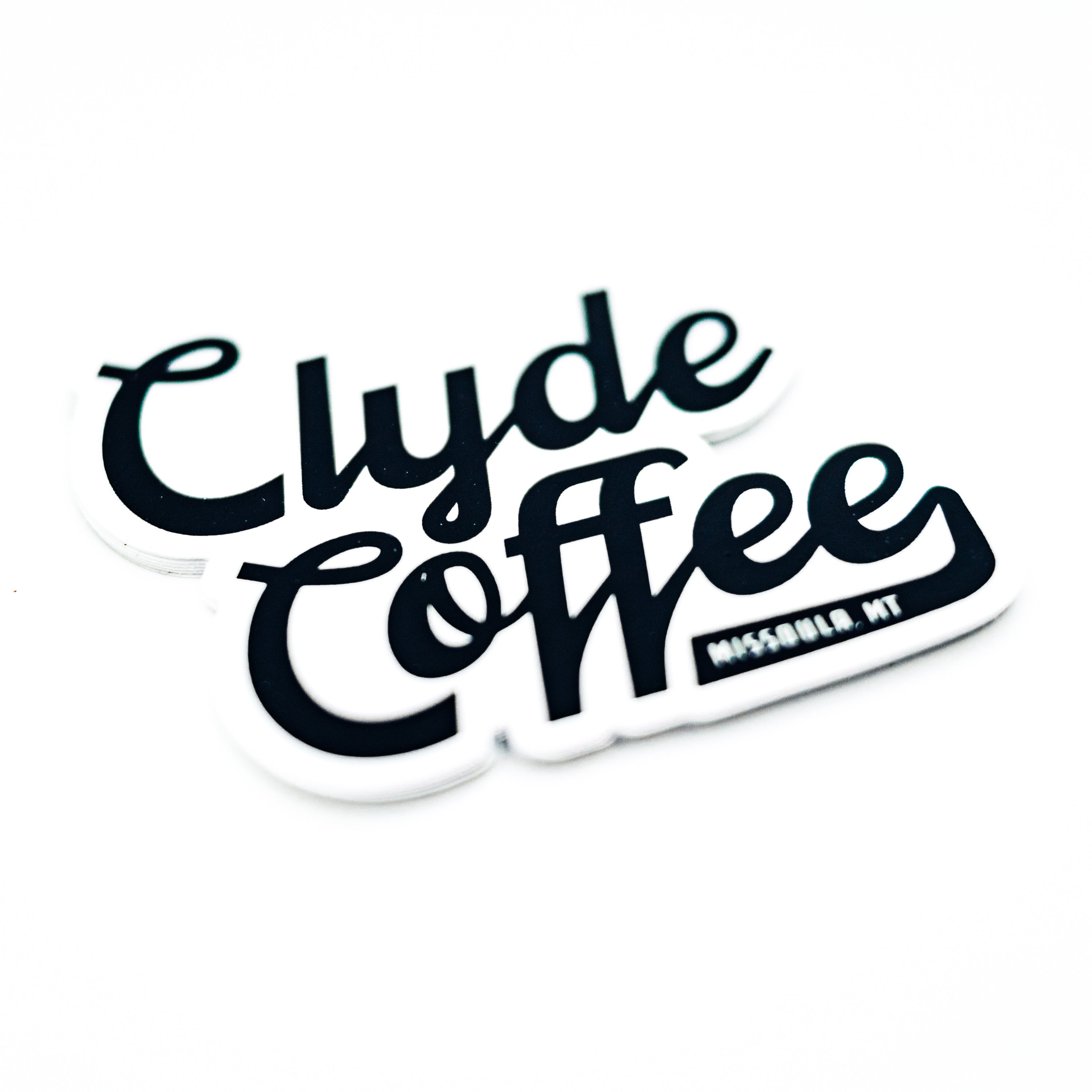 clyde coffee logo sticker