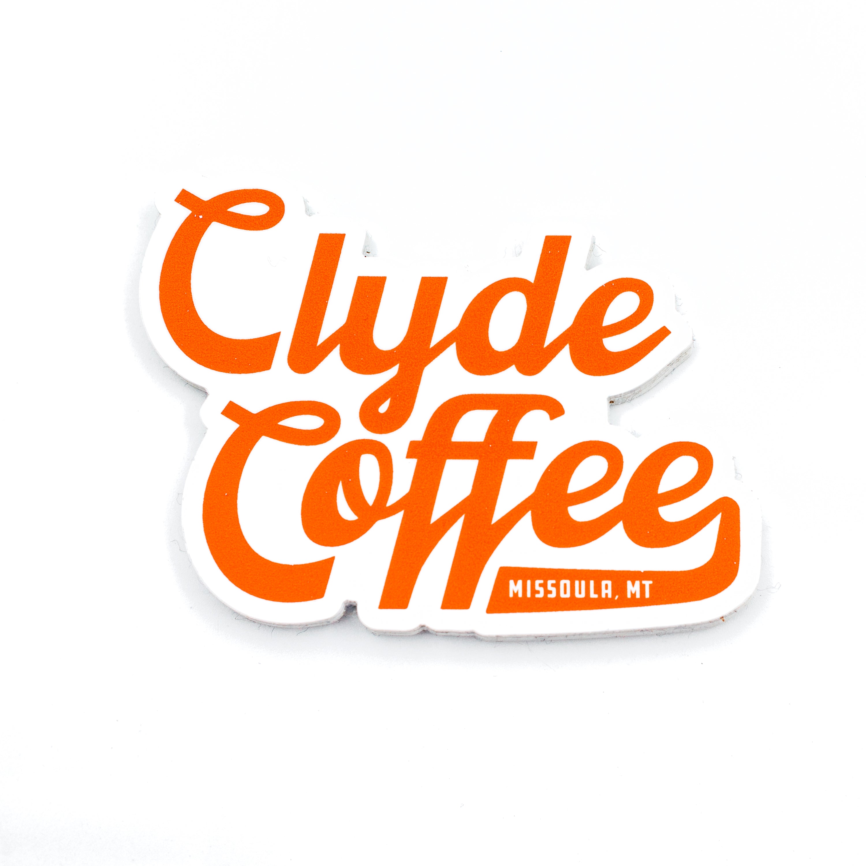 clyde coffee logo sticker