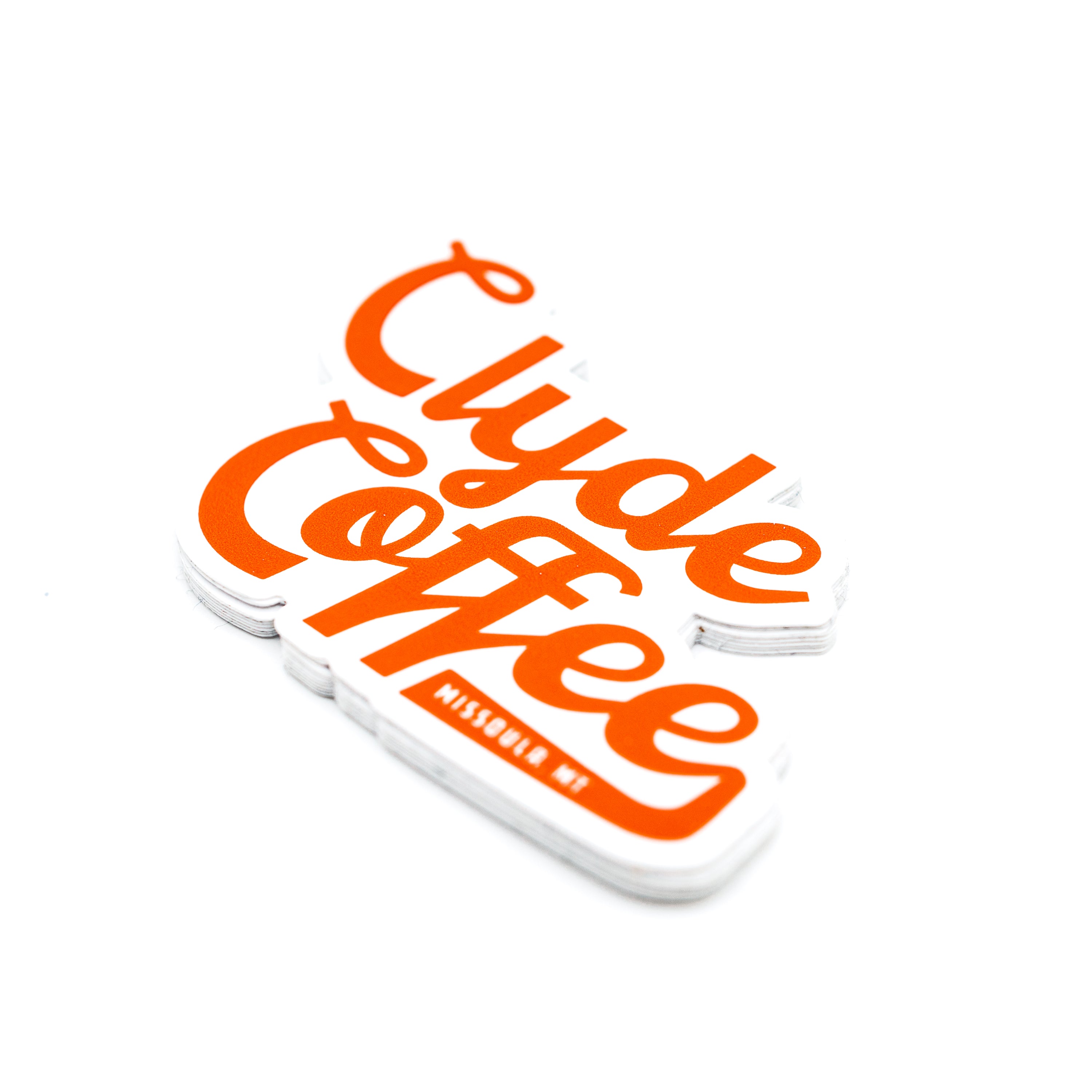 clyde coffee logo sticker