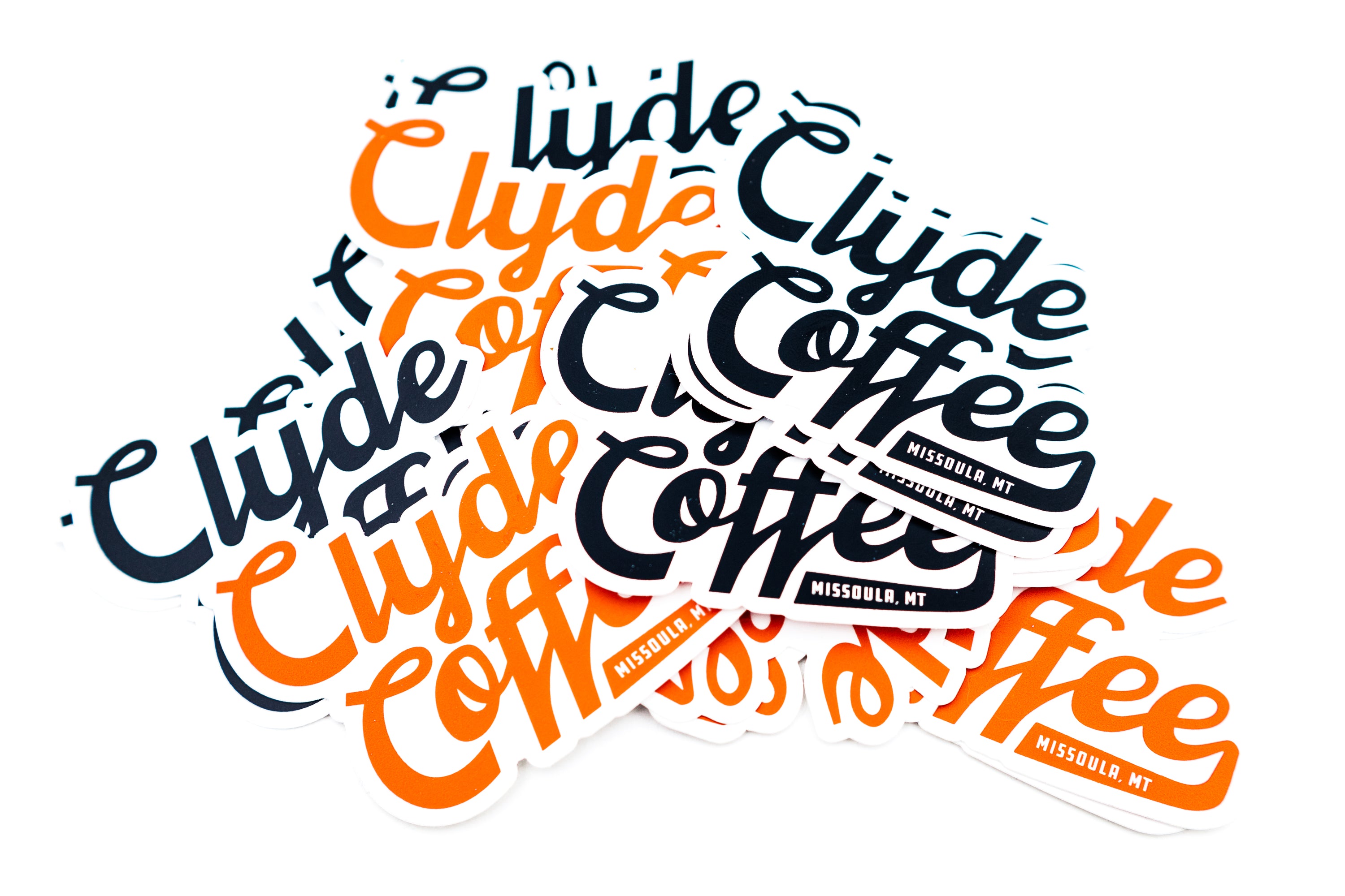 clyde coffee logo sticker